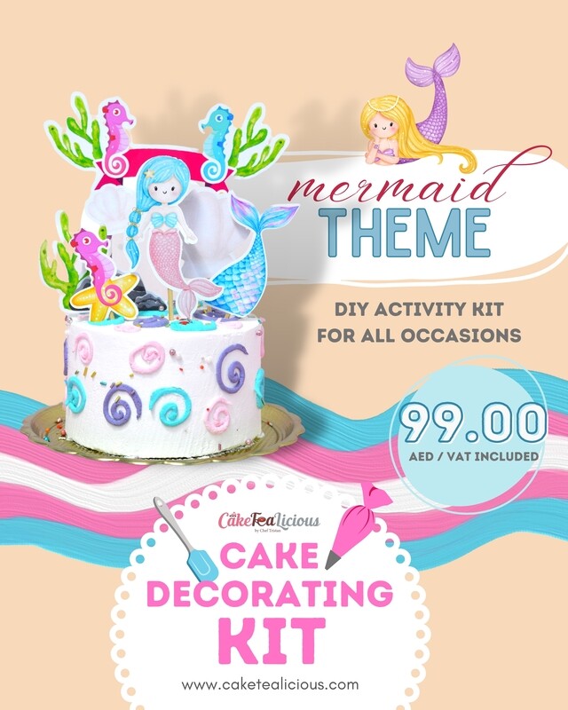 DIY Cake Decorating Kit, Select your theme: Mermaid Theme