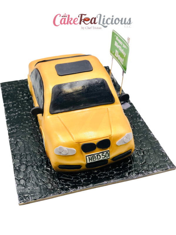 Gold 3D Car
