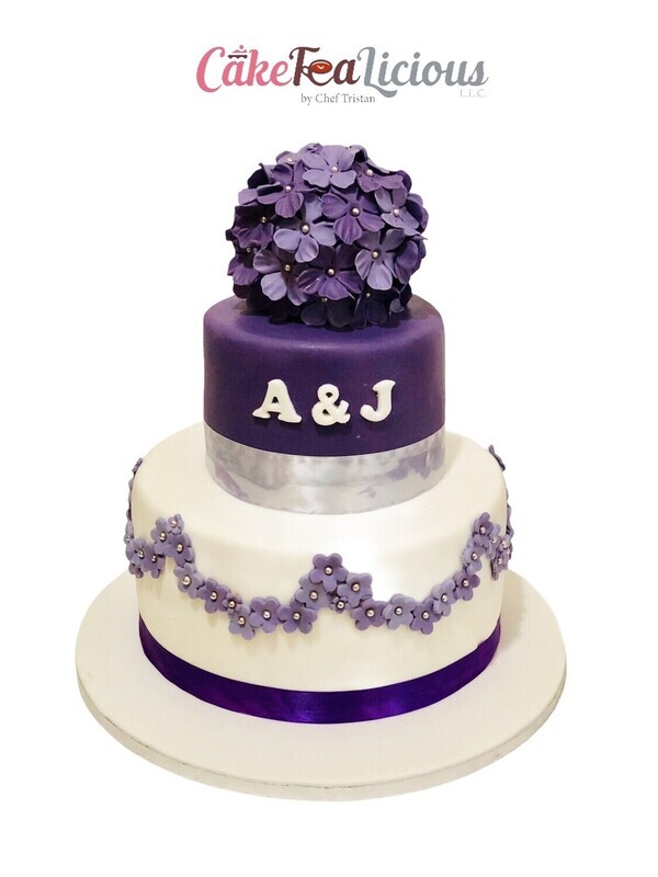 Purple Wedding Cake