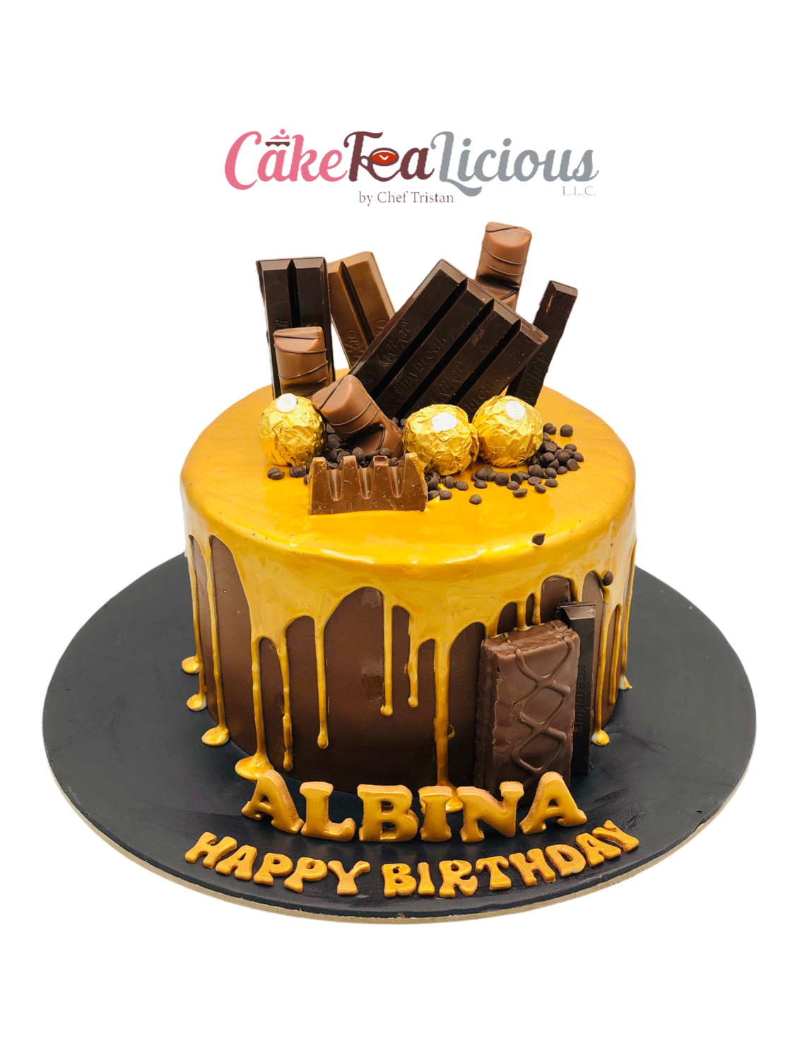 Gold Drip Cake