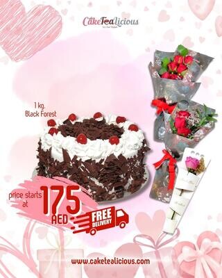 1KG Classic Cake Valentine Package
