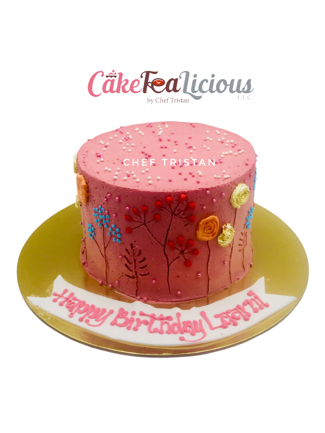 Flower Cream Cake