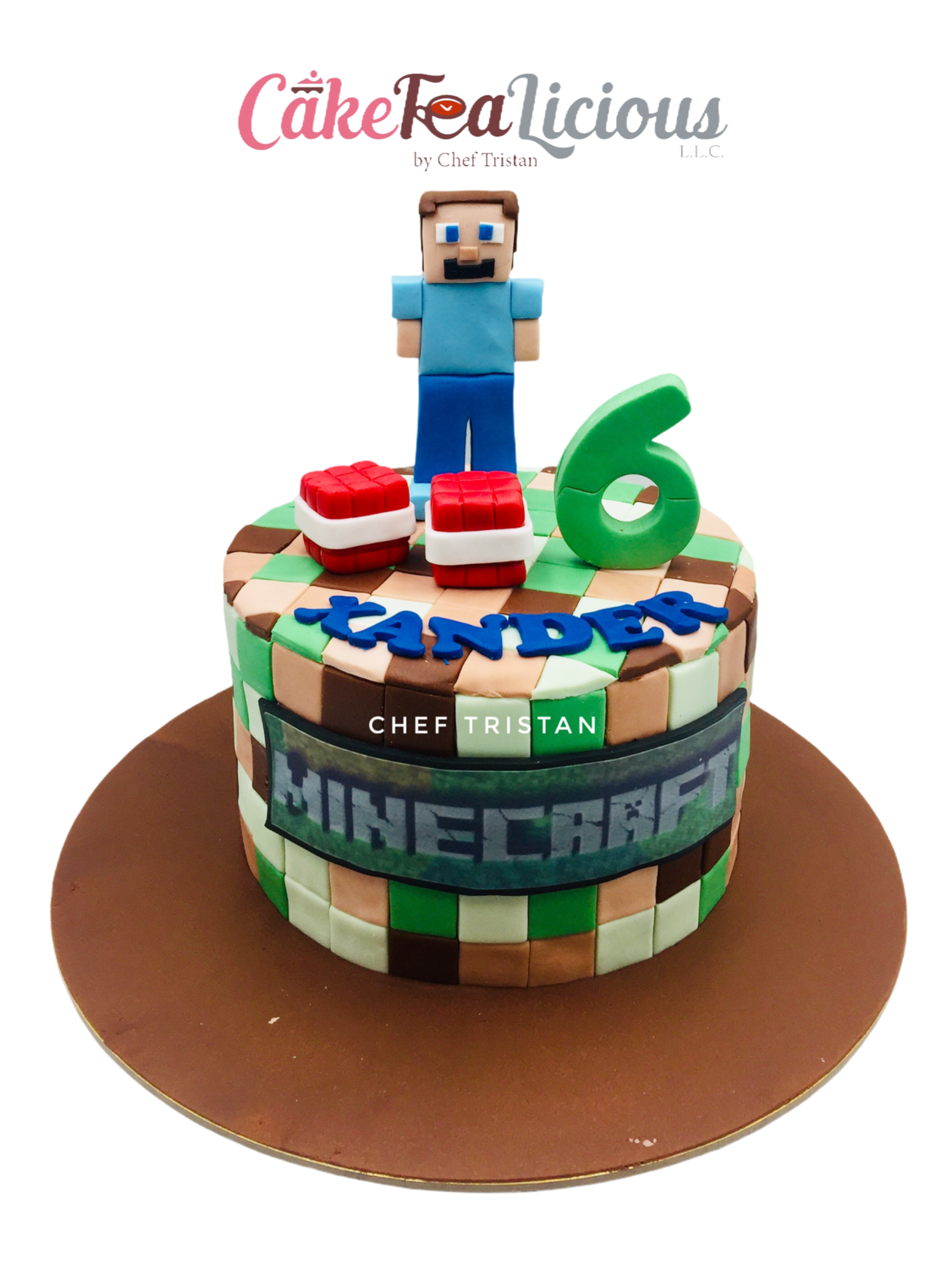 MineCraft Character Cake