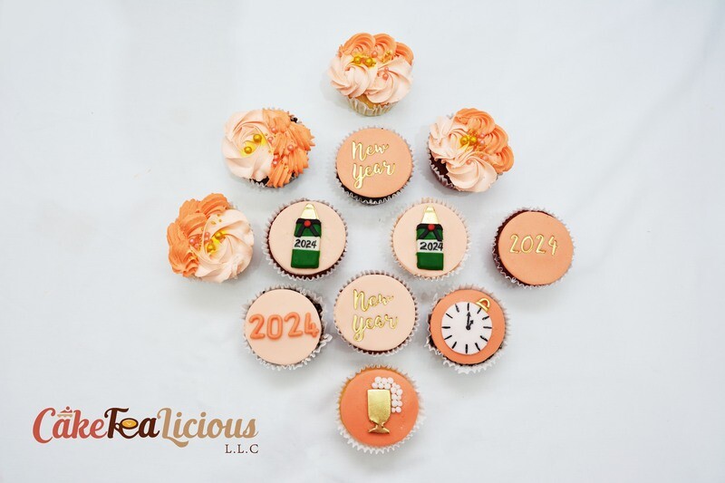 Peach Fuzz 2024 Cupcakes