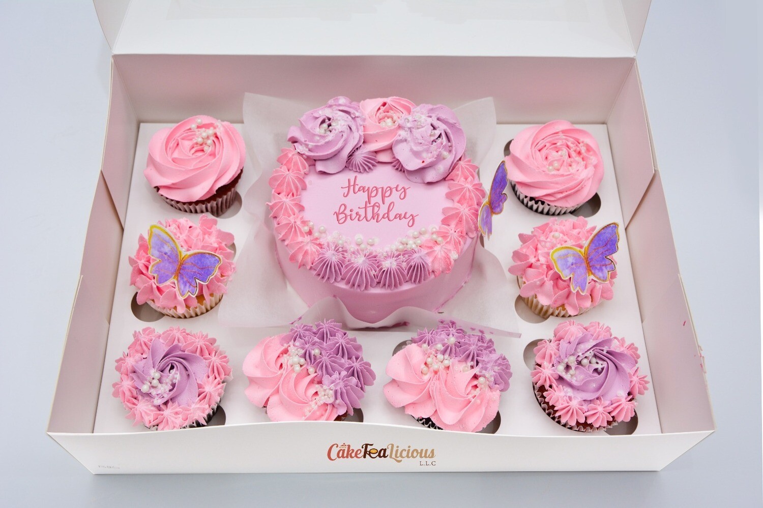 Butterfly Pink Bento Cake