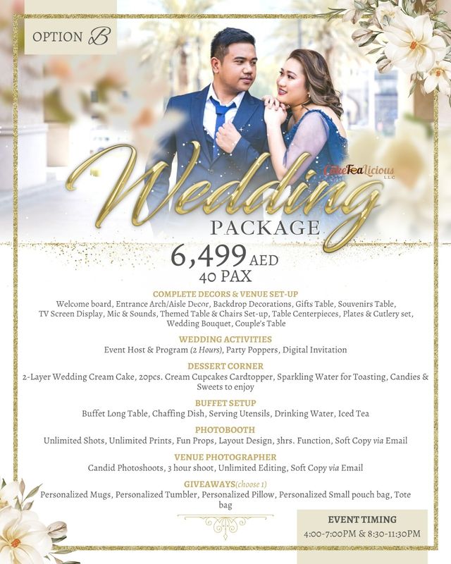 Wedding Package Indoor  40pax