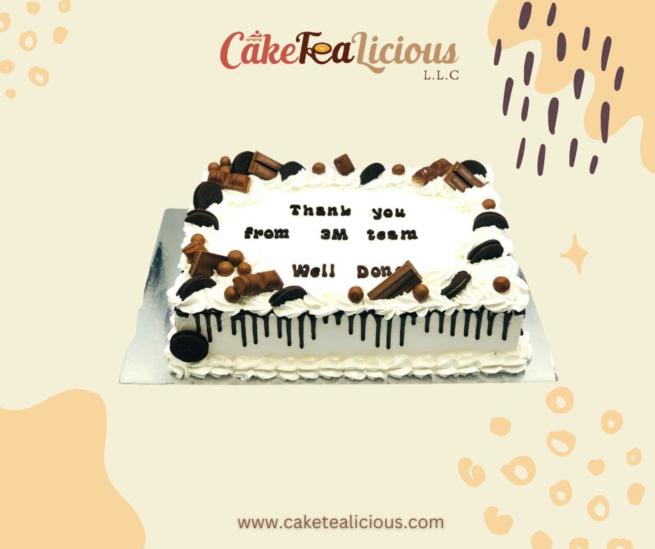 Rectangle Cream Cake CA4