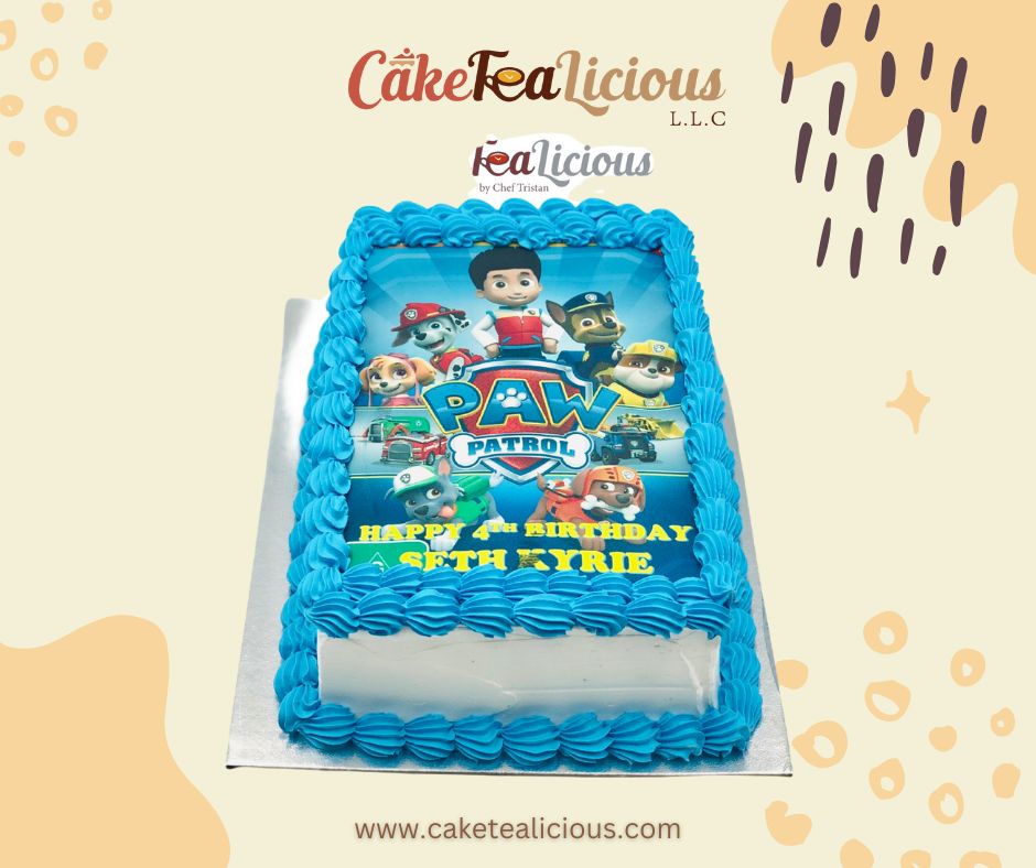 Rectangle Photo Cake 04