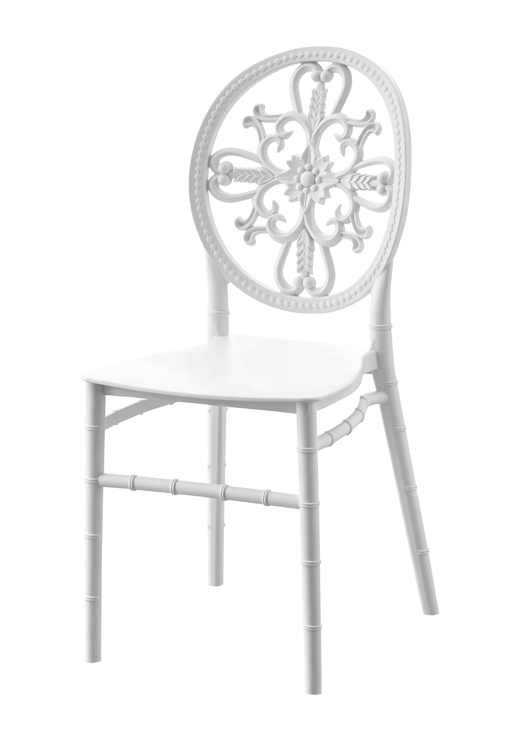 Resin Oval Chair (white)