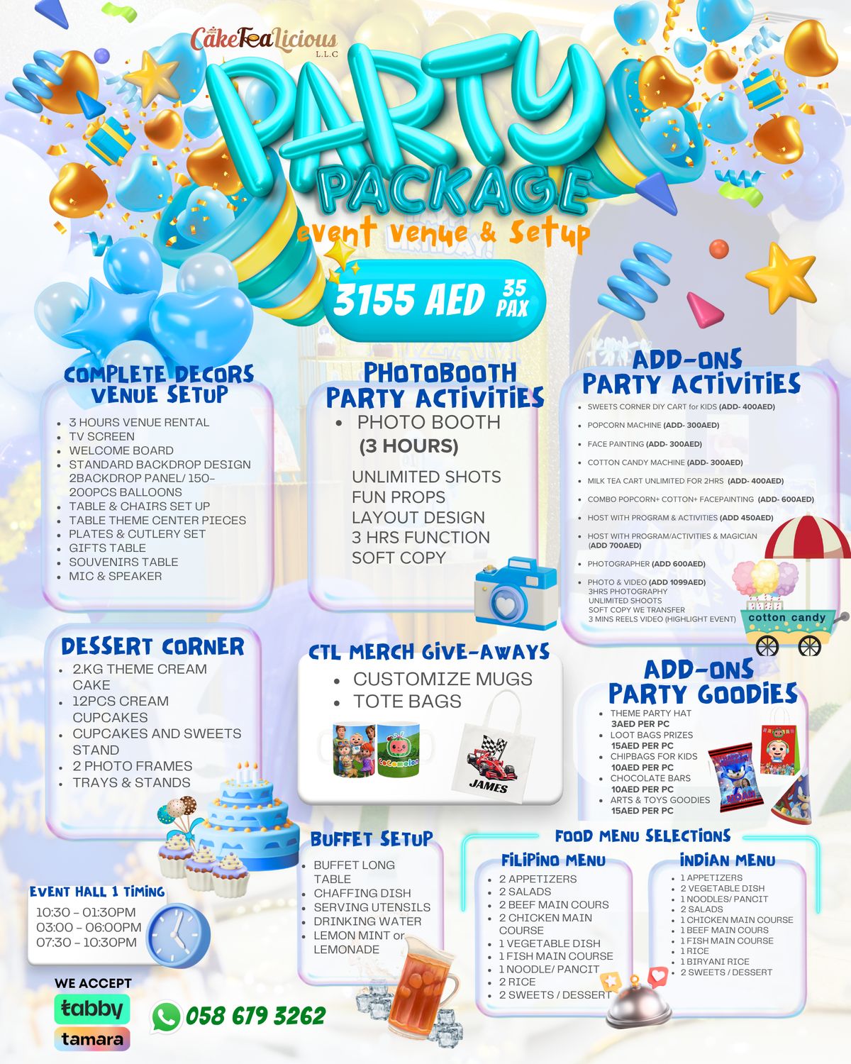 35PAX 3155 Birthday Hall1 Deira Package