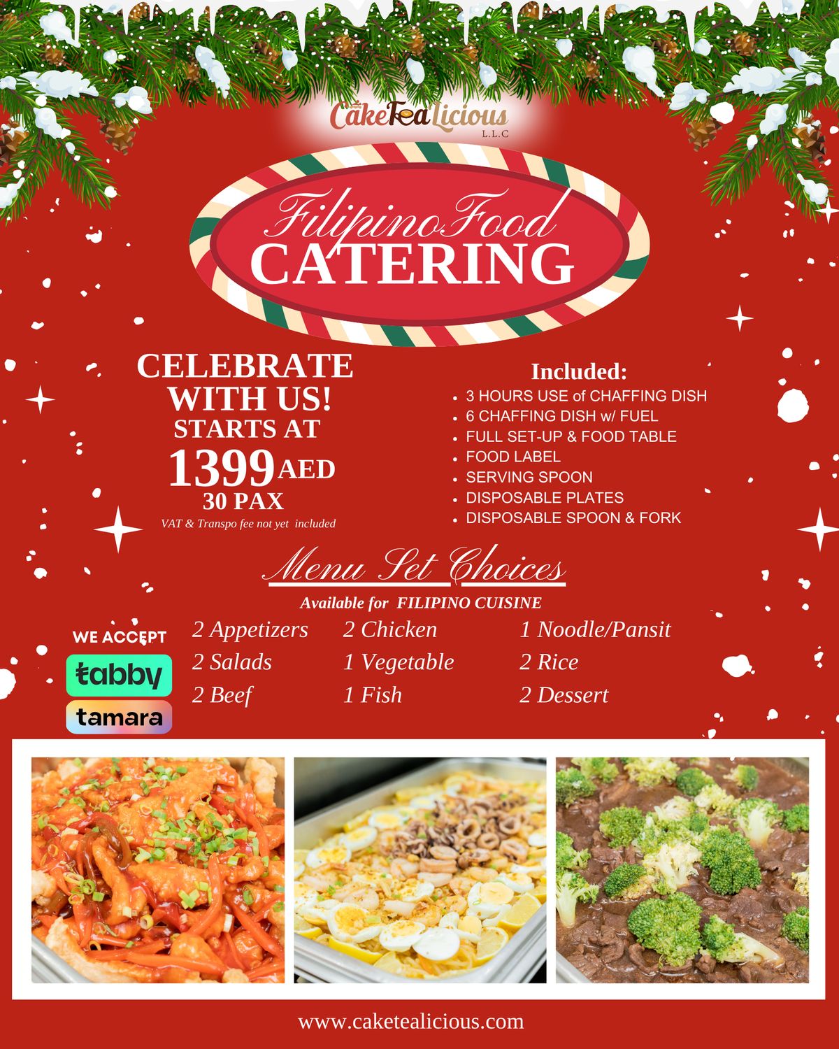 FOOD CATERING - FILIPINO MENU