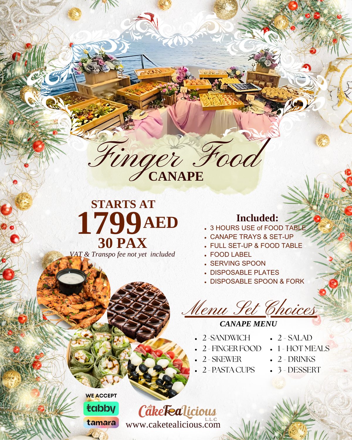 FOOD CATERING - CANAPE MENU