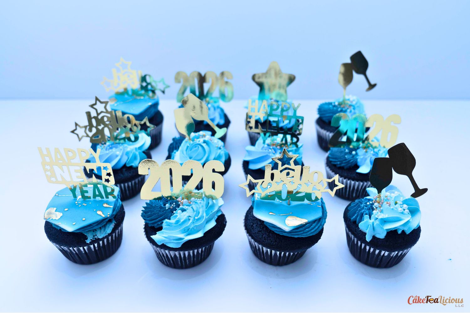 2026 New Year Cupcakes