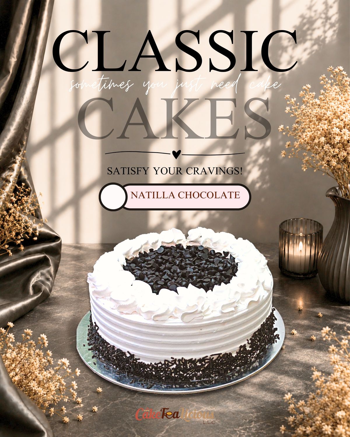 Natilla Chocolate Cake