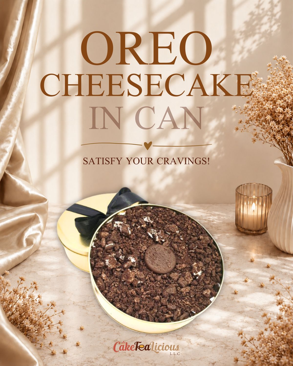 Oreo Cheesecake in Can