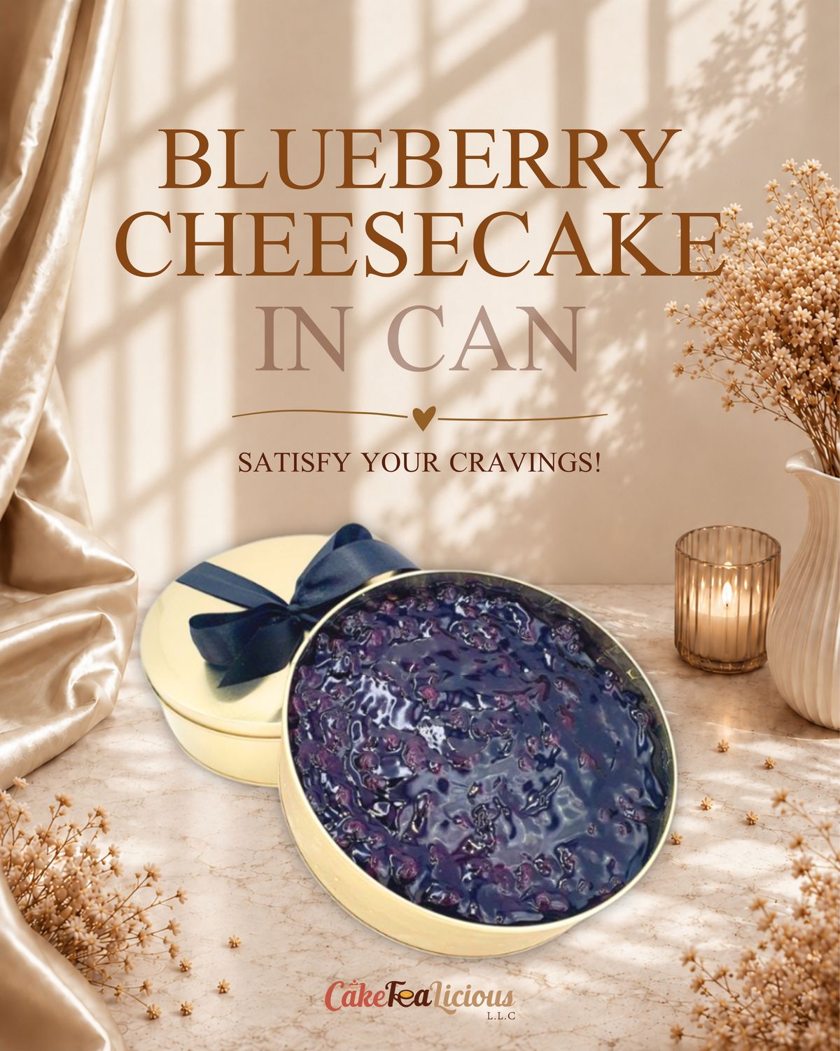 Blueberry Cheesecake in Can