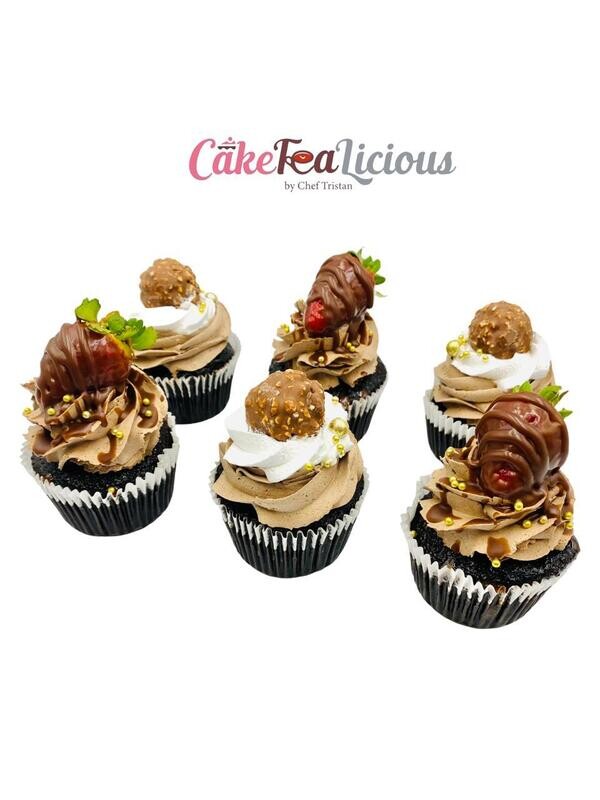 Ferrero Strawberry Cupcakes