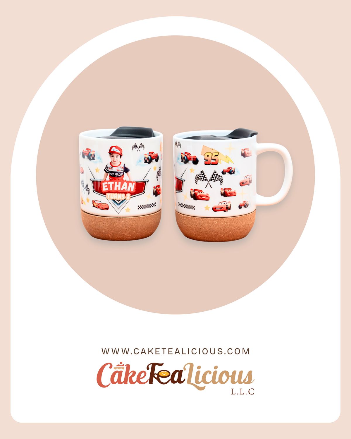 Cars Ceramic Mug with LID