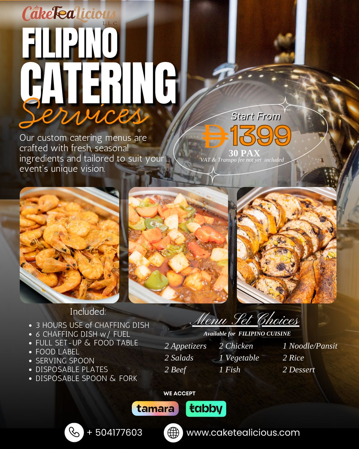 FOOD CATERING - FILIPINO MENU