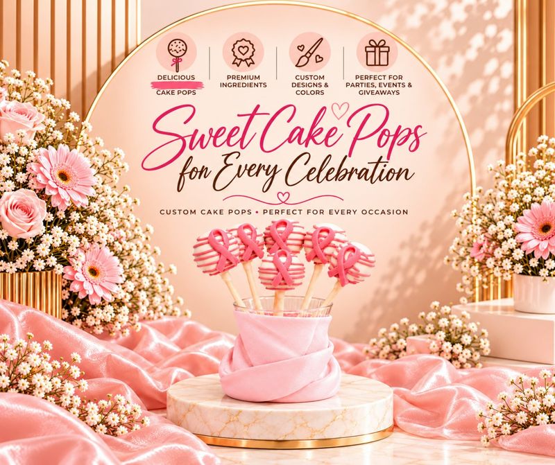 Breast Cancer Awareness Cakepops