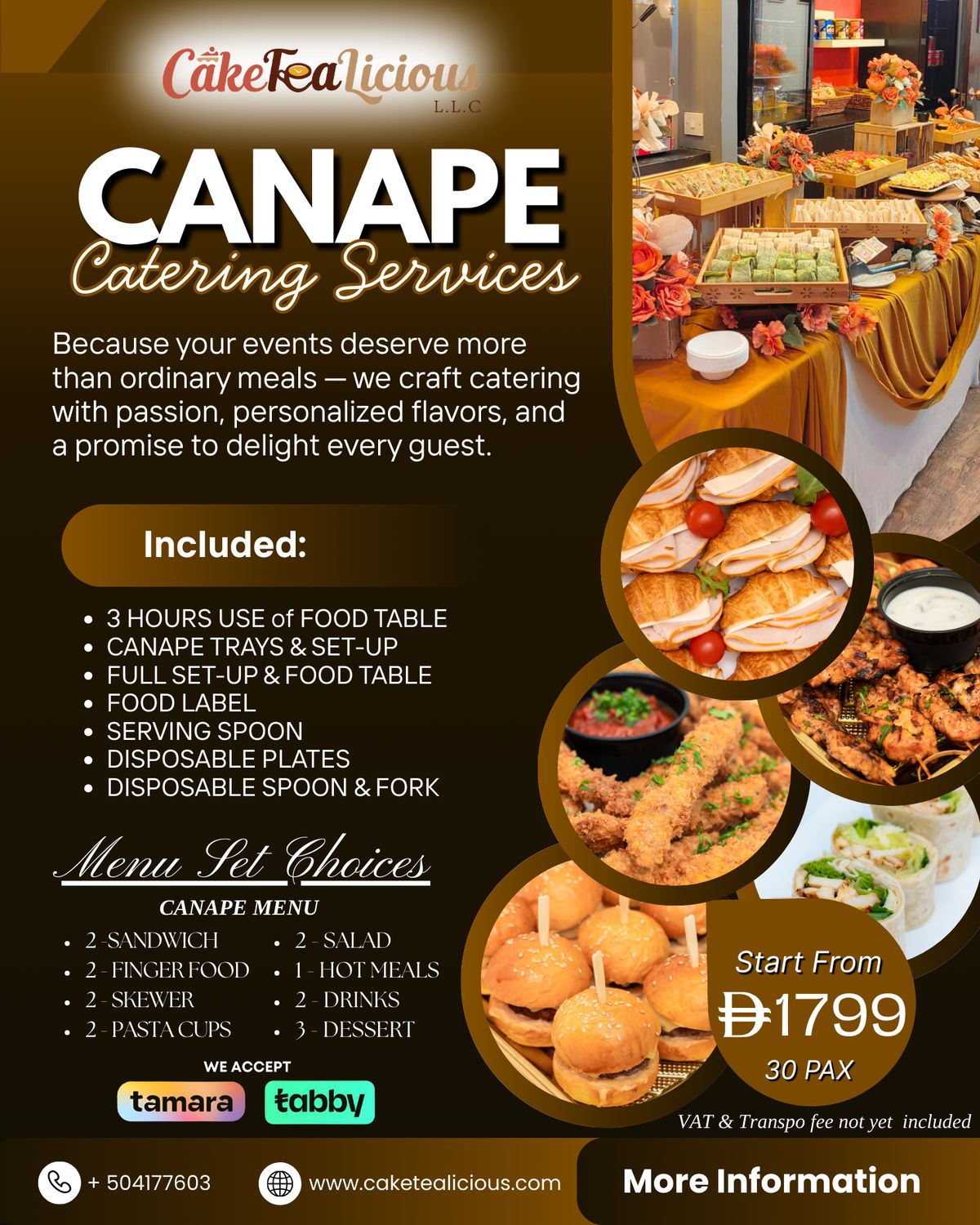 FOOD CATERING - CANAPE MENU