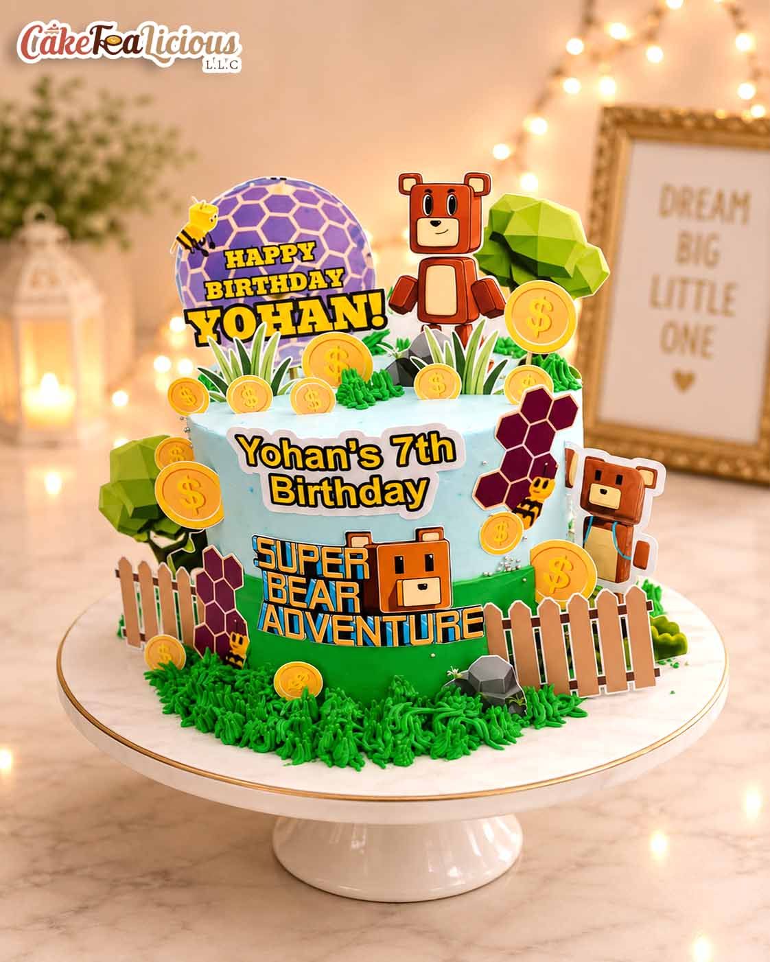 Super Bear Adventure Cake 1