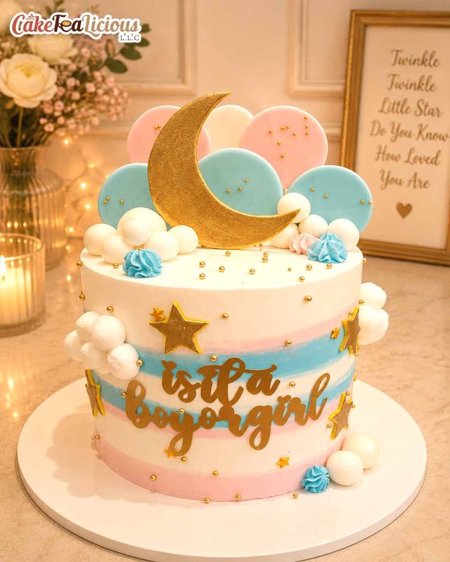 Gender Reveal Cake 3