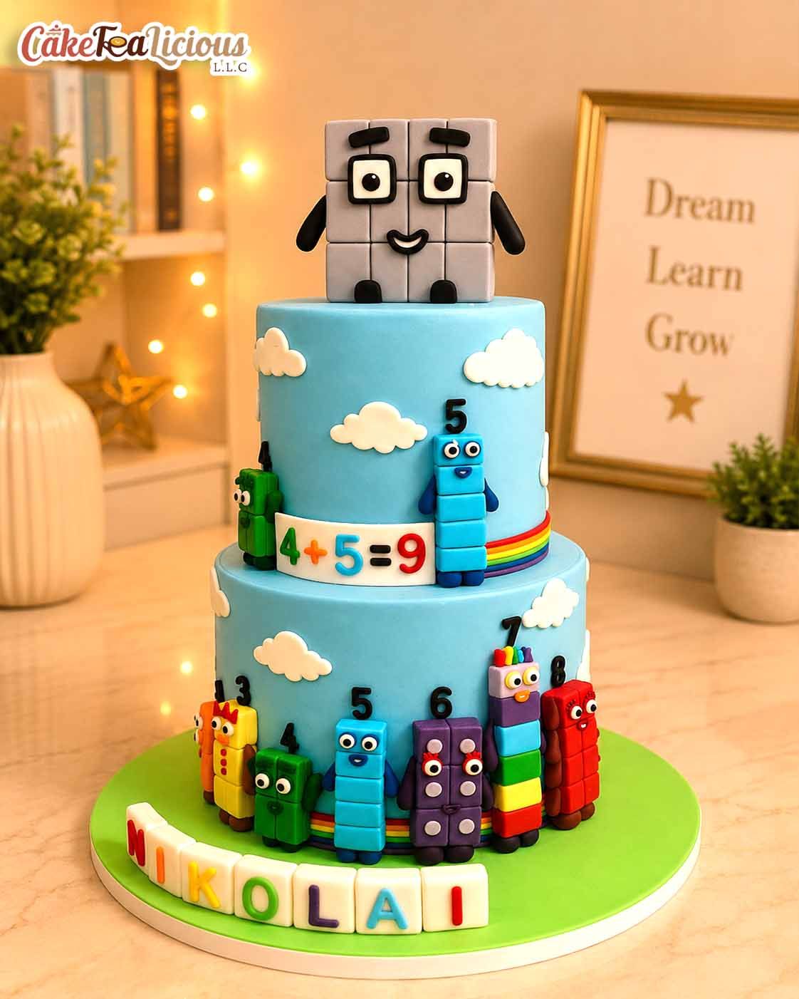 Number Blocks Cake 2