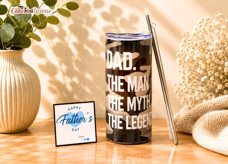 Military Dad (Steel Bottle with Straw)