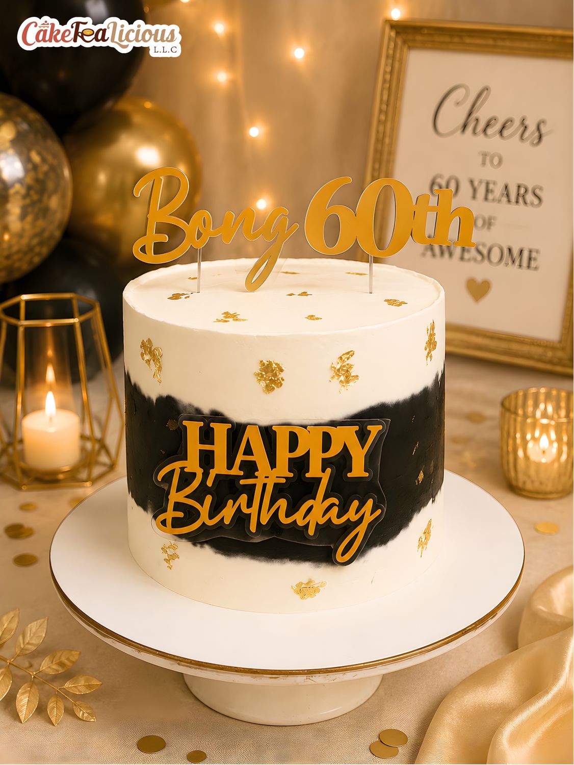 60th Birthday Cake 3