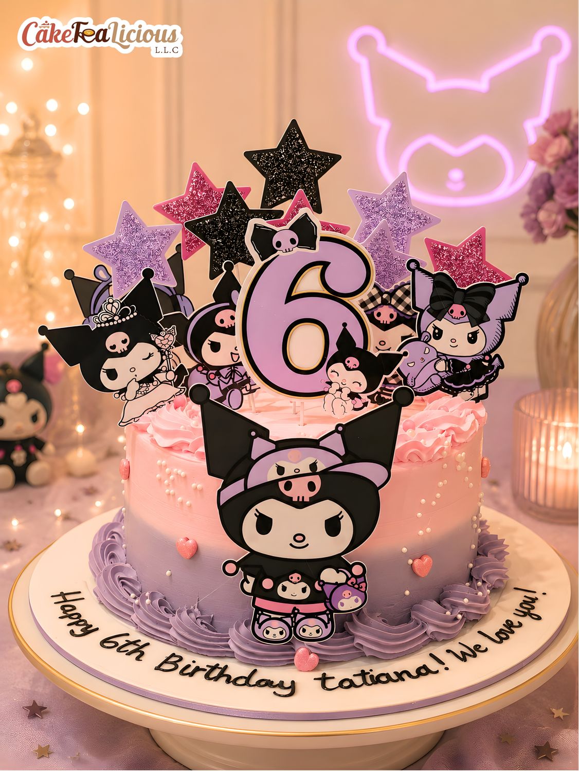 Kuromi Cake 1