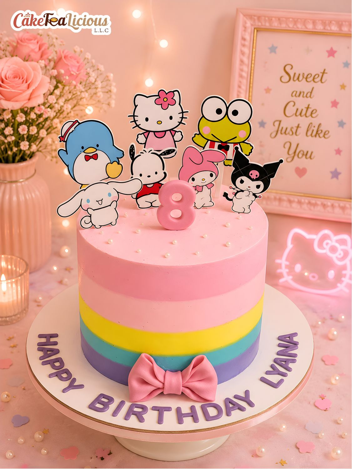 Hello Kitty  &amp; Friends Cake 1