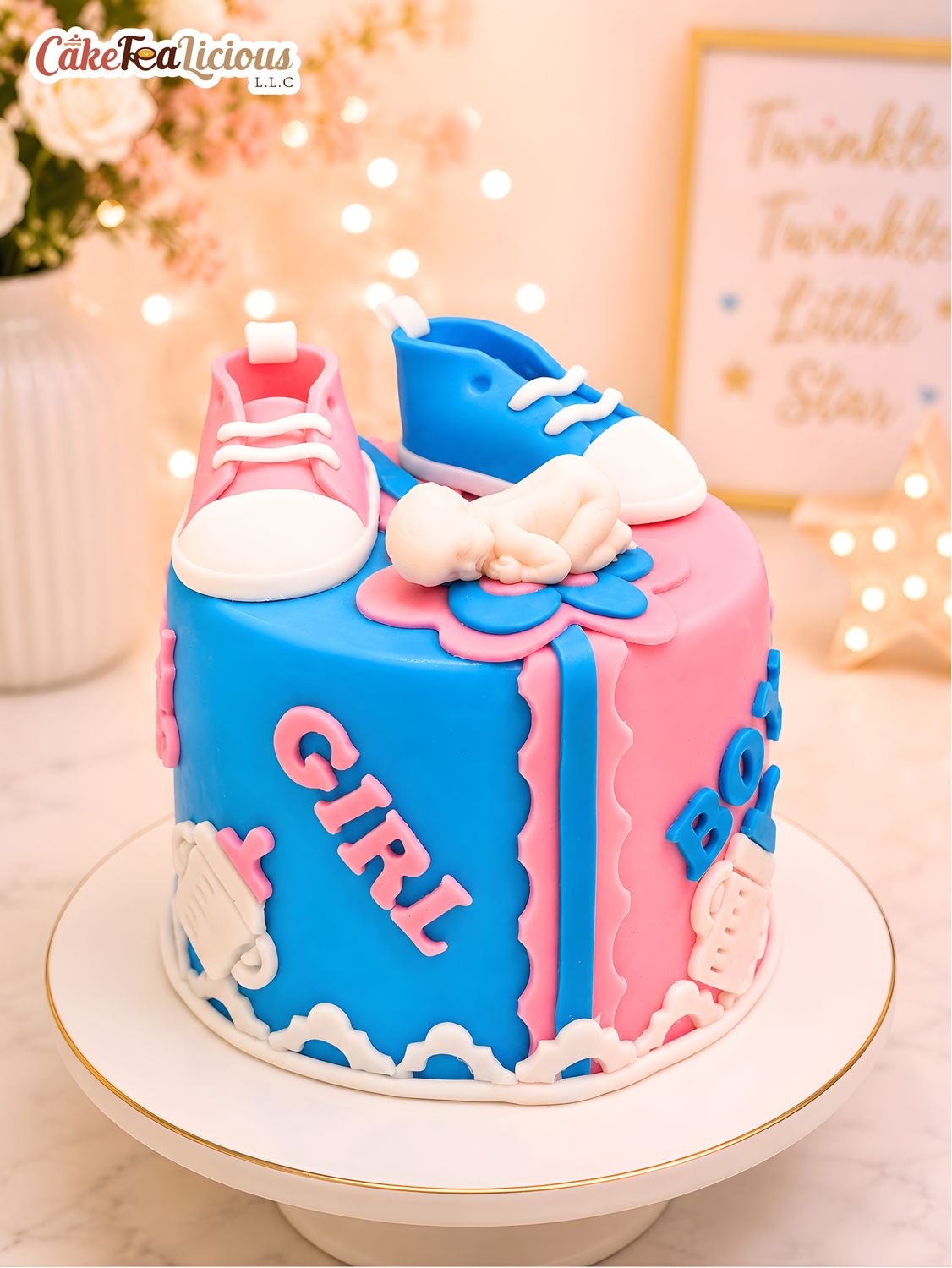 Gender Reveal Cake