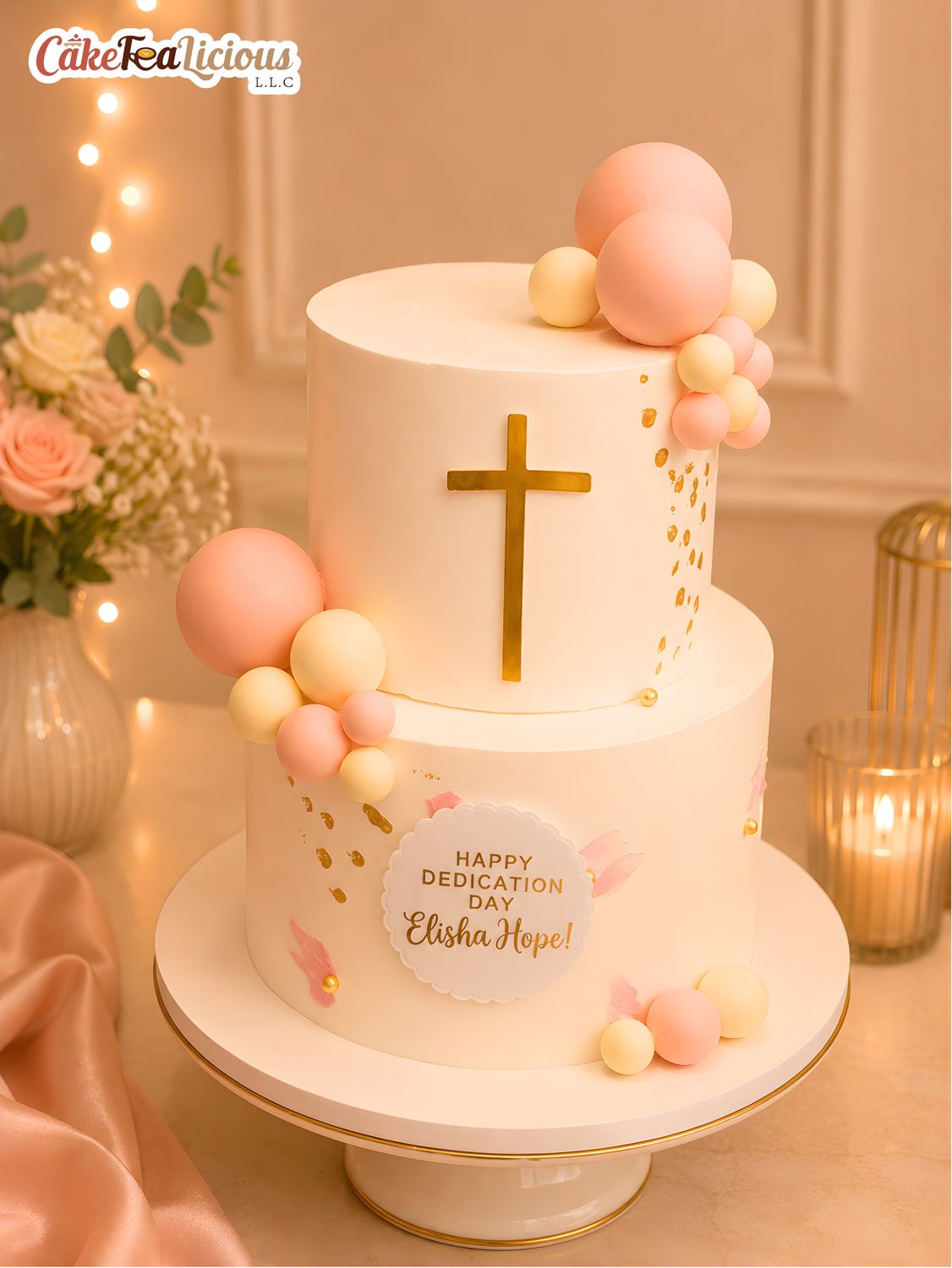 Baptism Cake 5