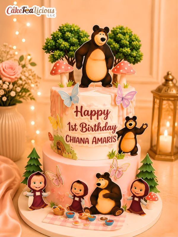 Bear &amp; Masha Cake 3