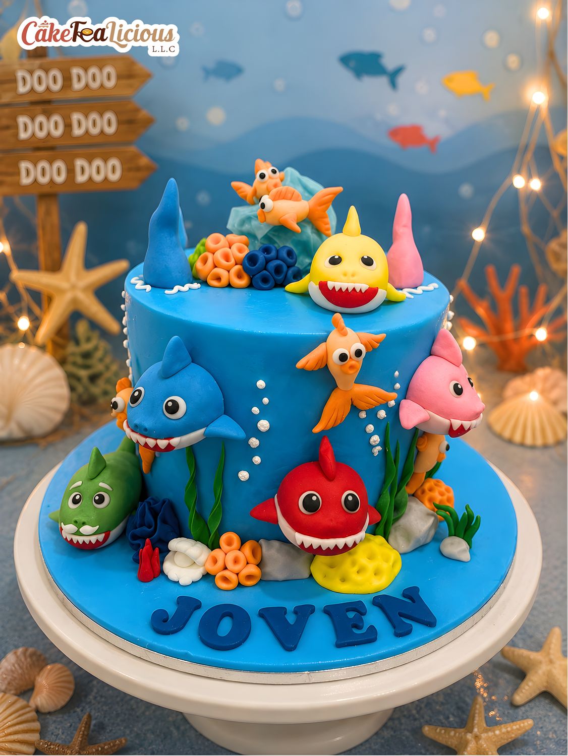 Baby Shark Cake 1