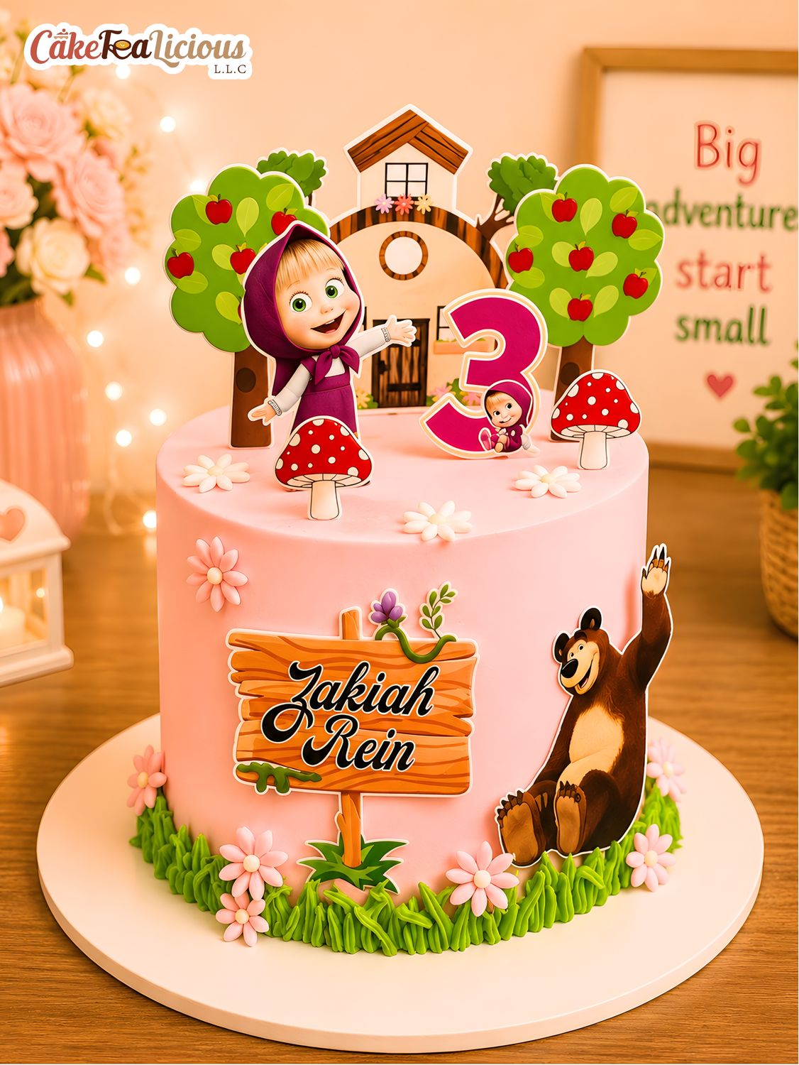 Bear &amp; Masha Cake 4