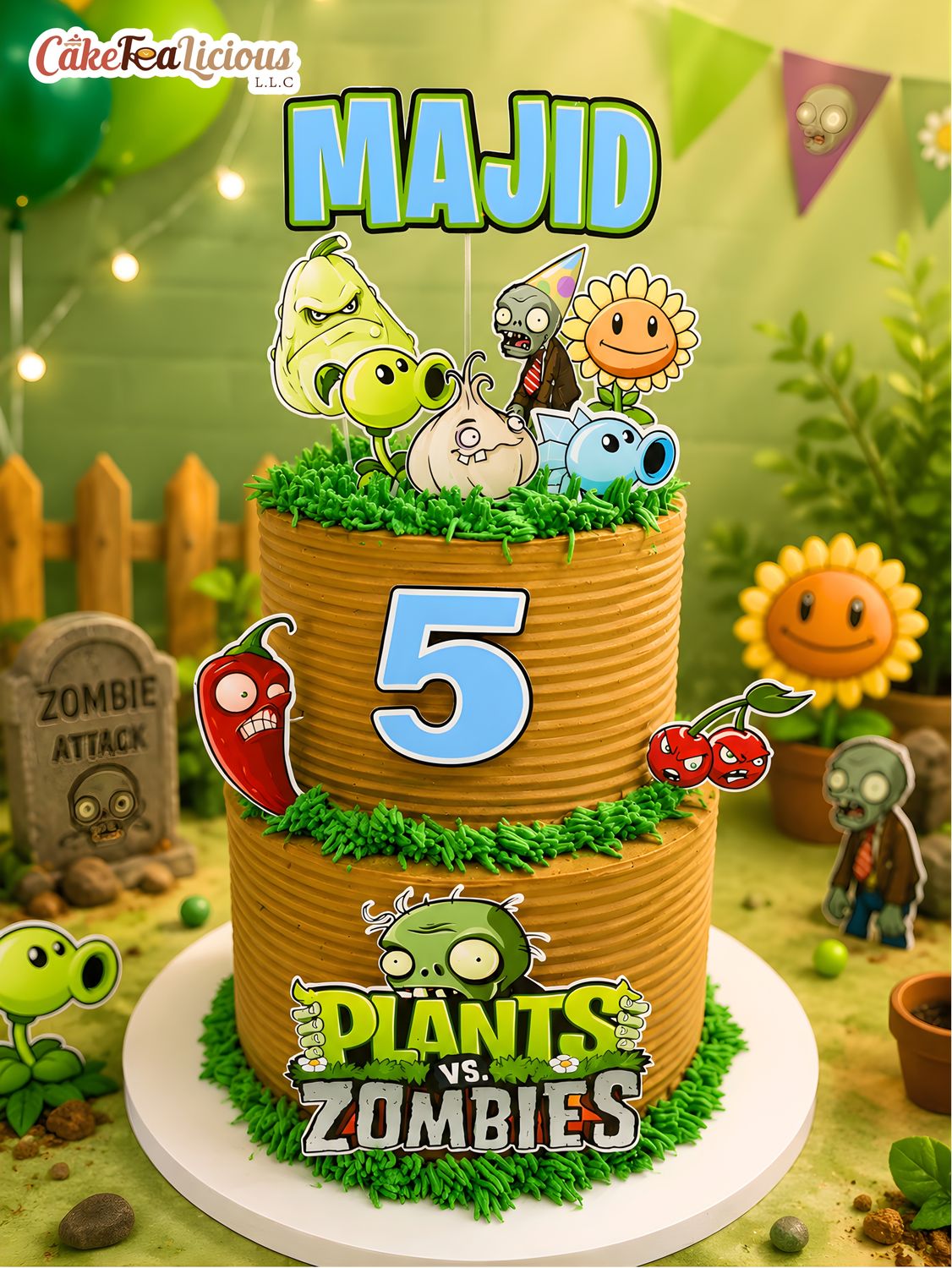 Plant Vs. Zombie Cake 1 Plant Vs. Zombie Cake 1