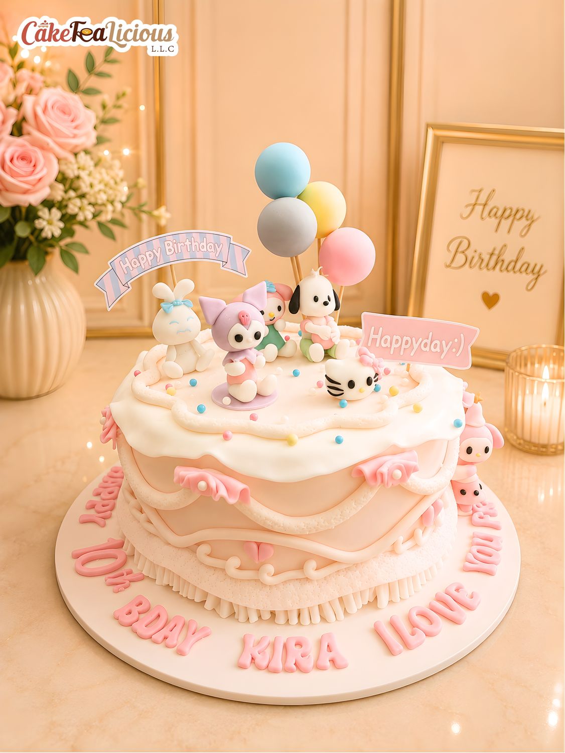 Hello kitty &amp; friends Cake 3