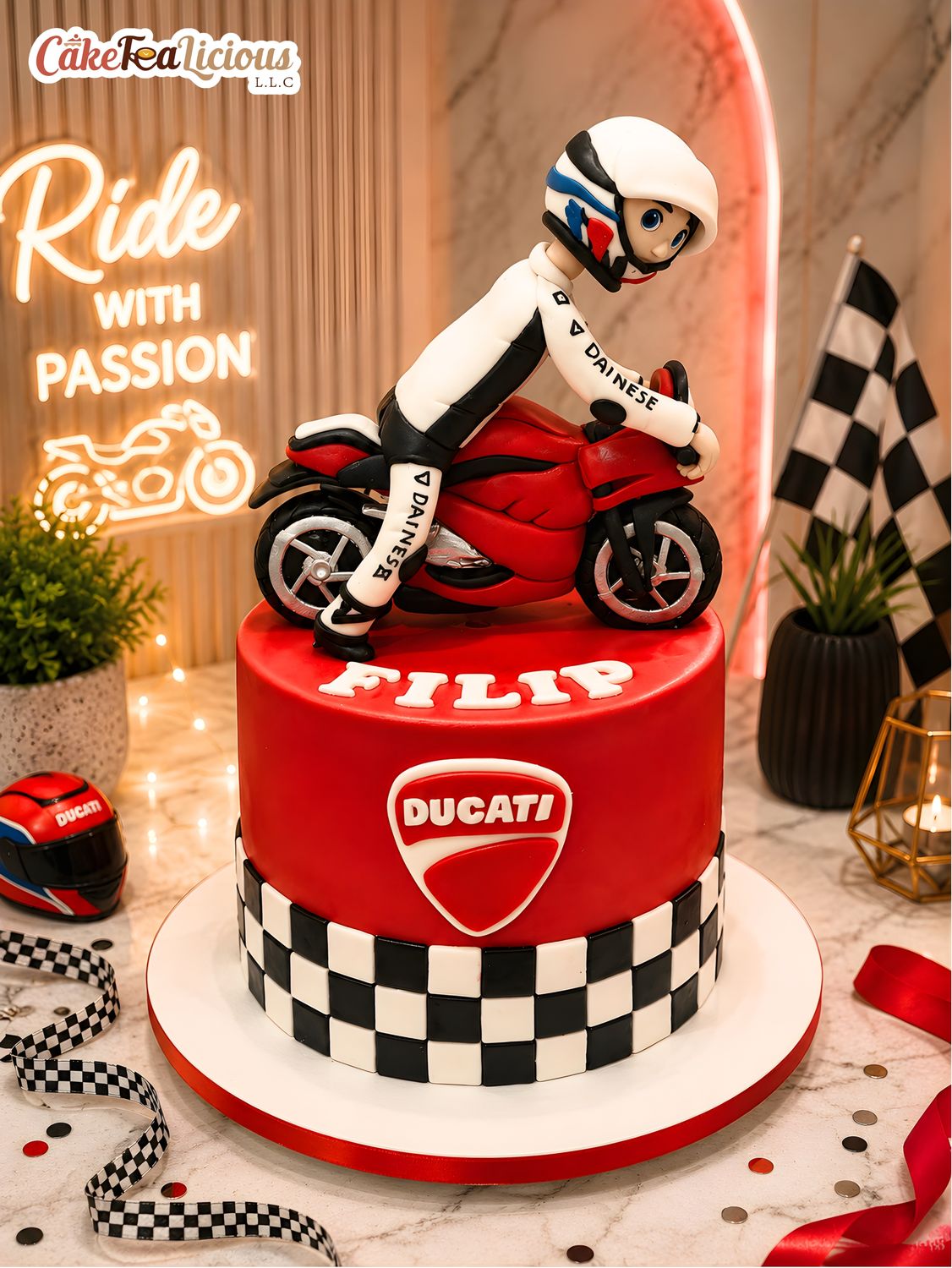 Motor Bike Cake 2