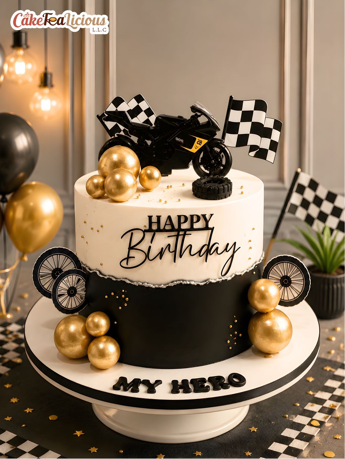 Motor Bike Cake 3