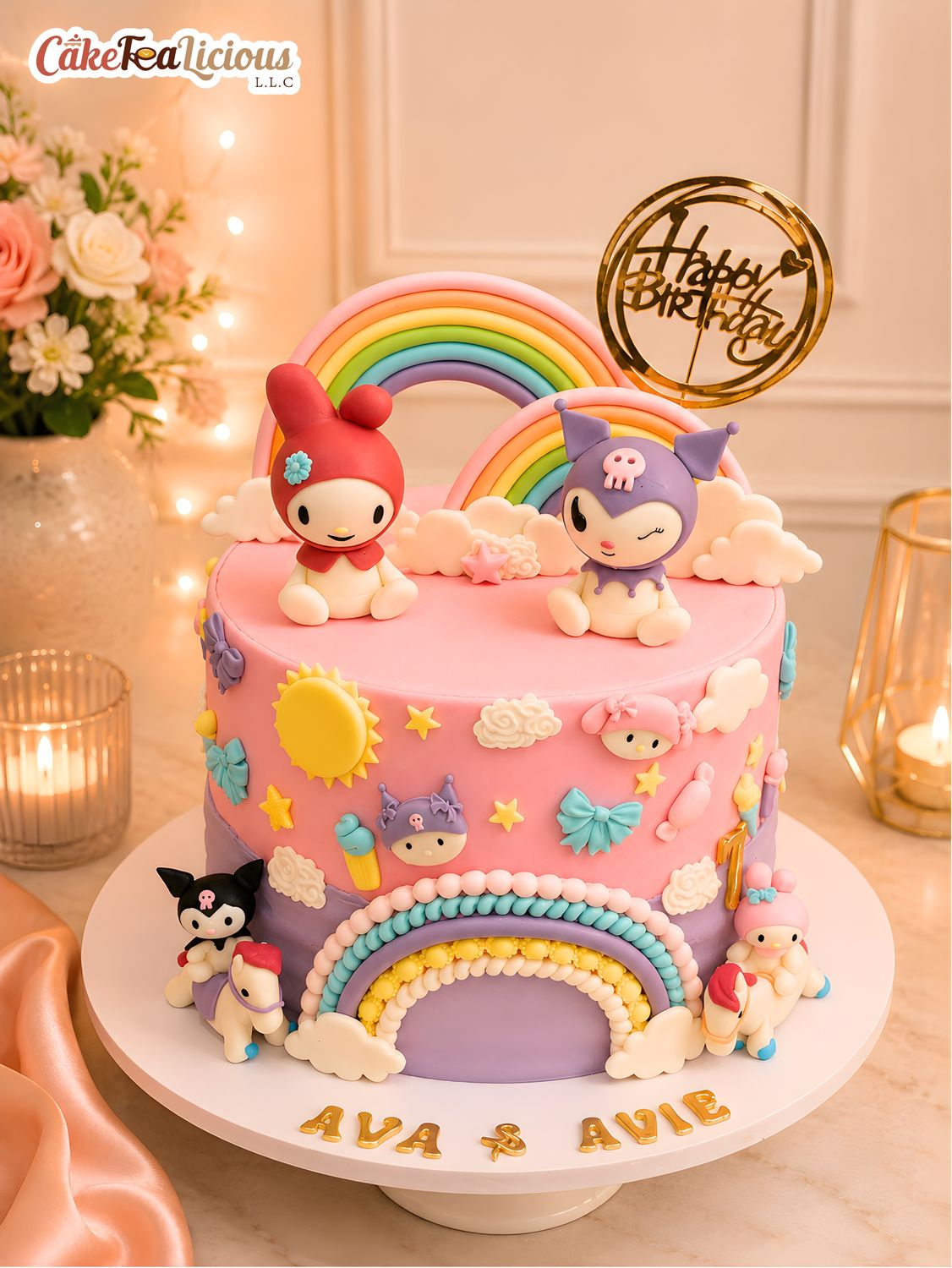 Hello kitty &amp; friends Cake 2