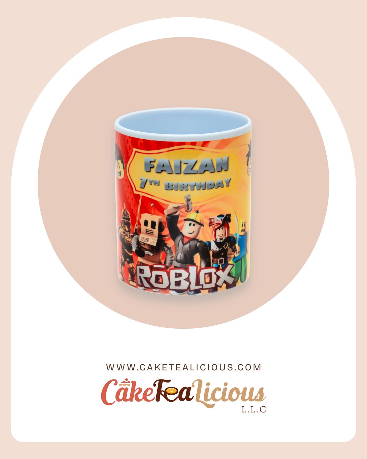 Roblox White Ceramic Mug
