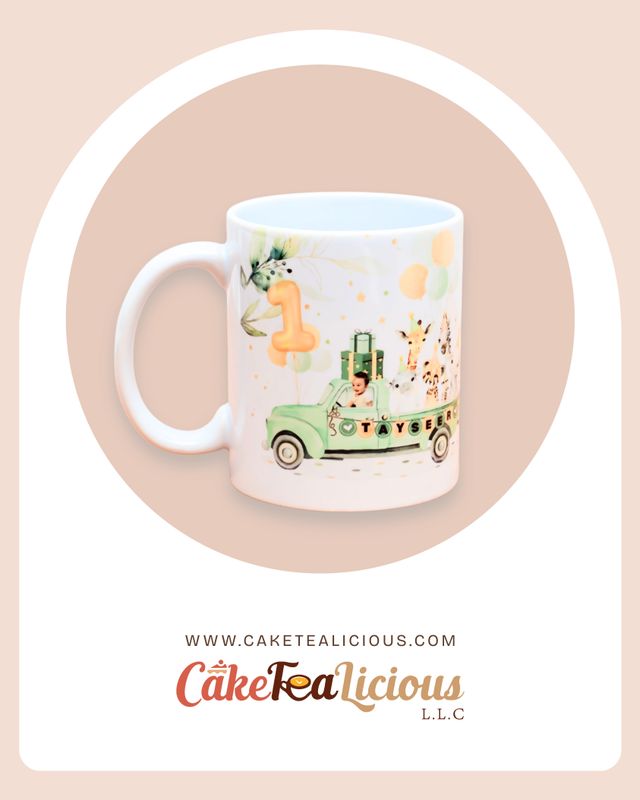 Jungle White Ceramic Mug