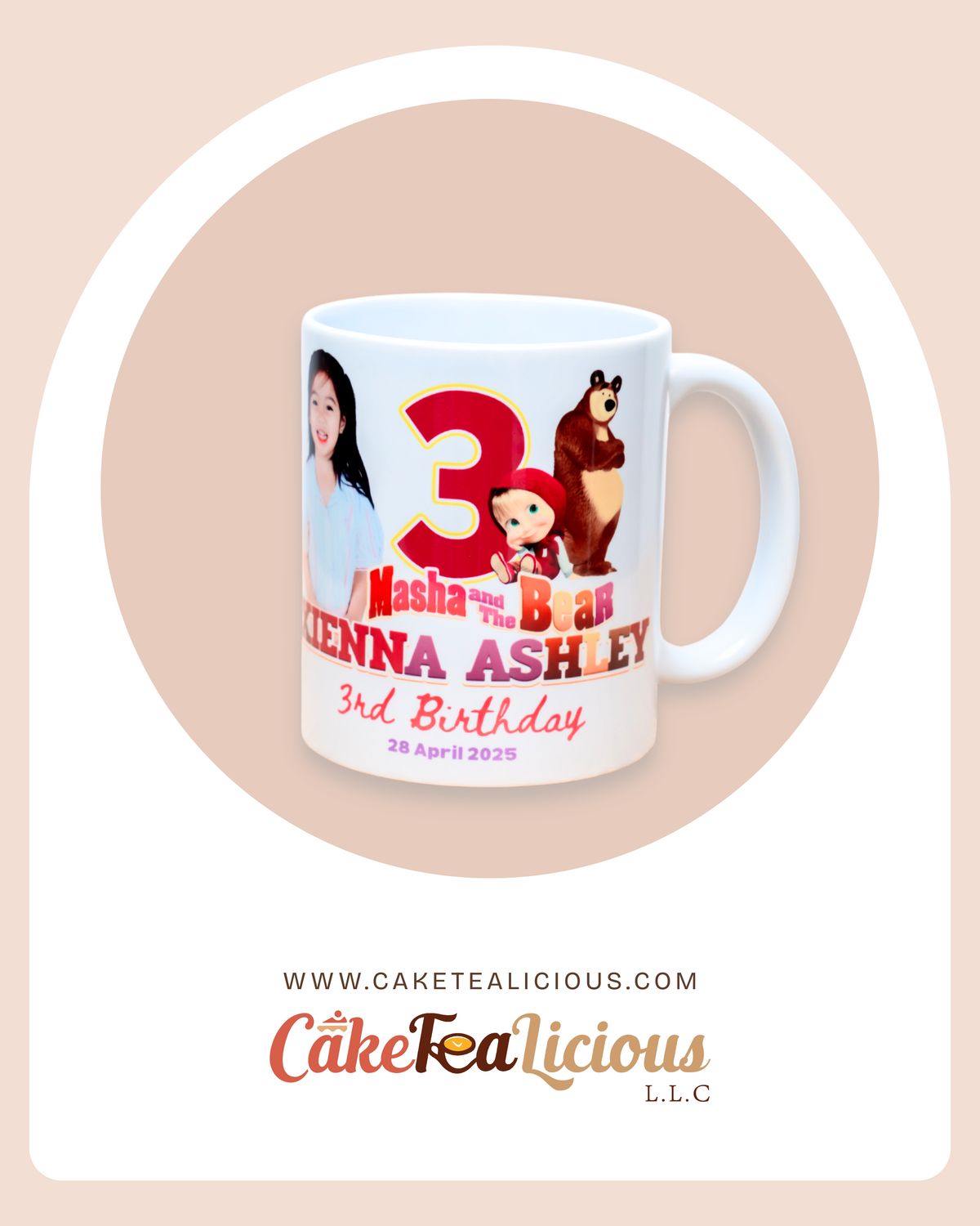 Bear &amp; Masha White Ceramic Mug
