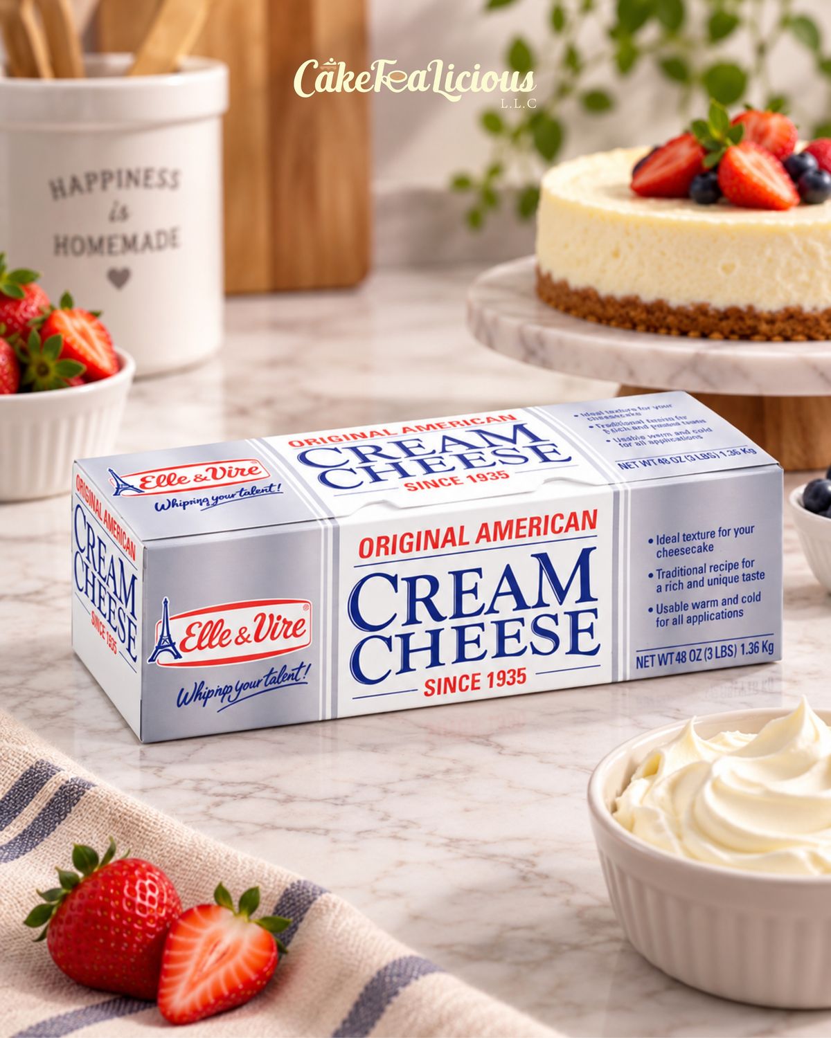 Elle &amp; Vire Cream Cheese 1.36 Kg