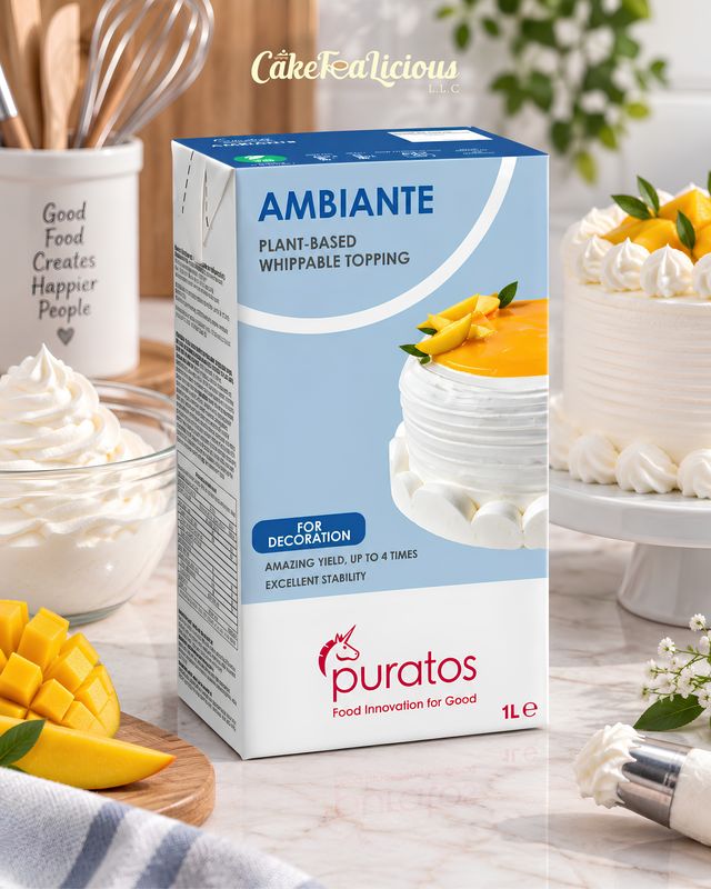 Puratos Ambiante Plant Based Whippable Topping 1L