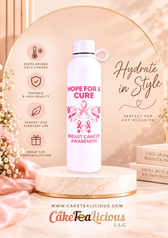 DOUBLE WALL NEW STYLE WATER BOTTLE WHITE GLOSSY 500 ML WITH TAG HANDLE