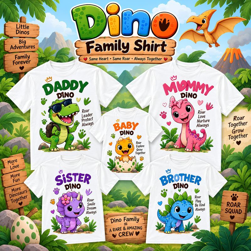 Dino Theme Shirts