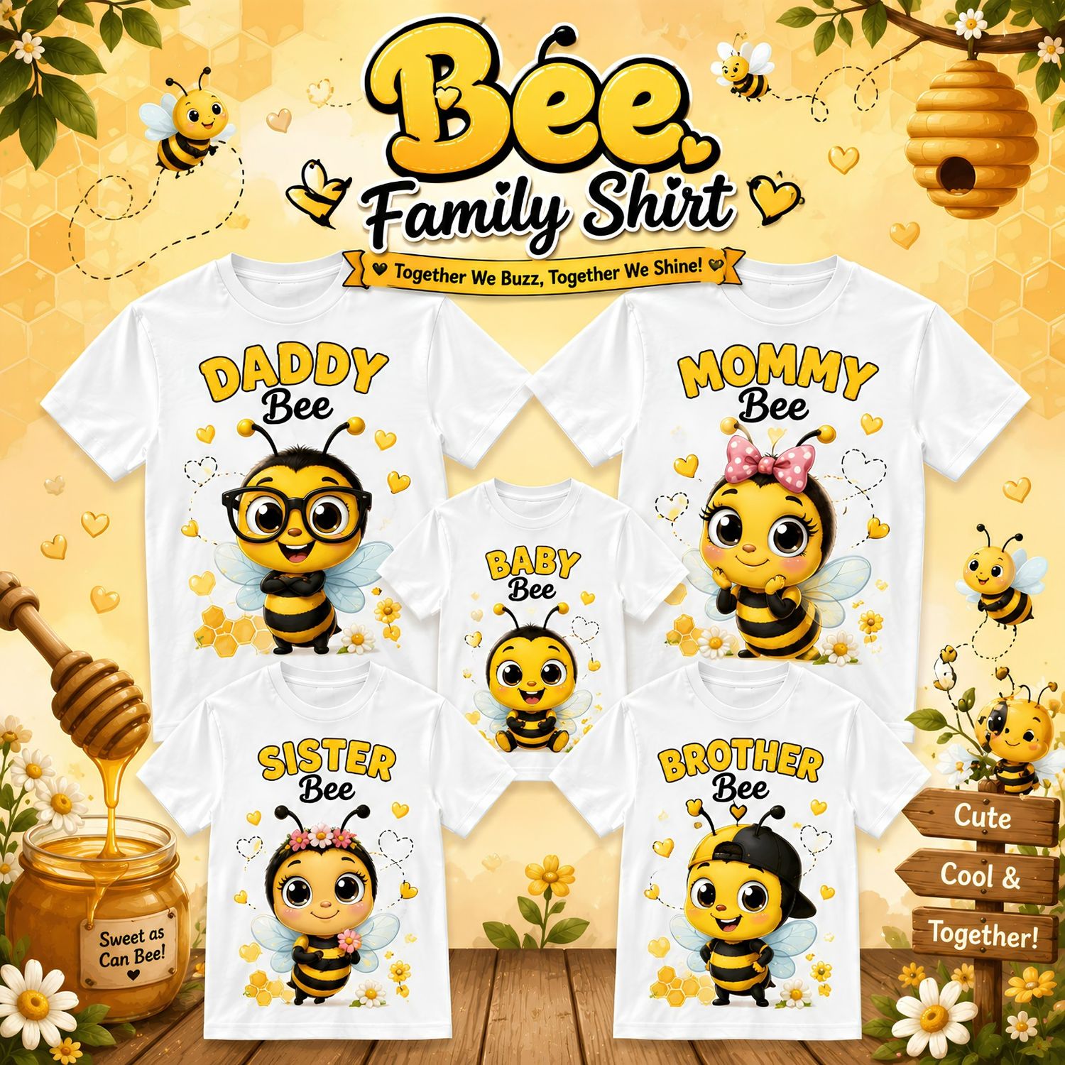 Bee Theme Shirts